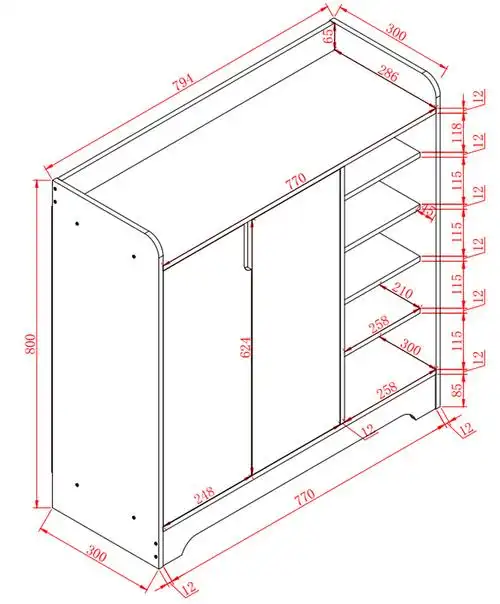 鞋柜简约现代厅柜鞋架特价省空间储物柜多功能经济型实木板式