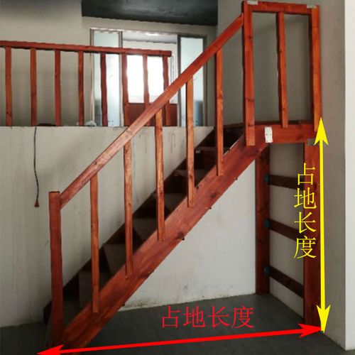 家用加宽加厚木梯平台转角楼梯阁楼楼梯室内梯子实木楼梯厂家直销