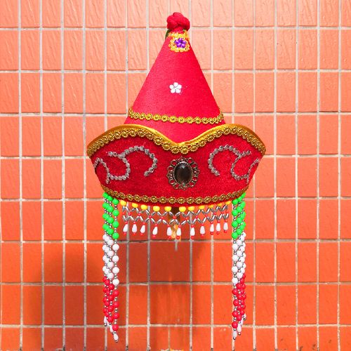 结婚喜婆婆尖帽子喜公公道具扒灰2021新款吃醋婆婆新郎妈妈头饰品