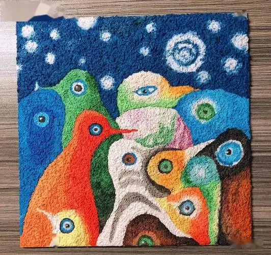 干货综合材料玩转创意纸浆画火速收藏