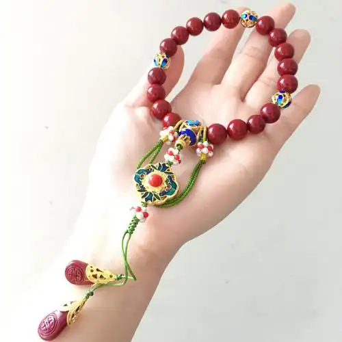 富察容音手链女延禧攻略秦岚皇后同款清十八子手串如懿传旗袍压襟橦华