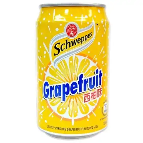 香港进口 玉泉西柚苏打汽水 330ml*24罐(整箱装)