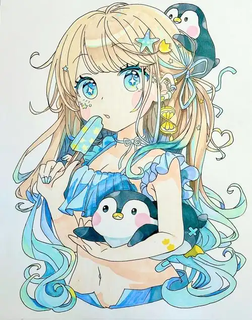 动漫  #马克笔手绘  #手绘  #绘画  #绘画日常  #画画的日常  #动漫