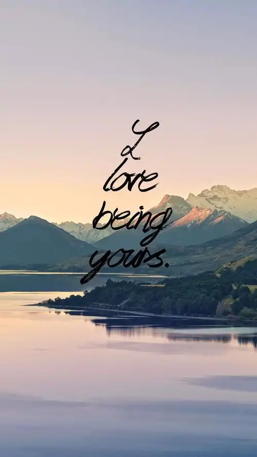 创意唯美山水风景英文文字