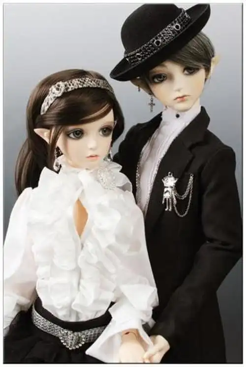 日本动漫sd娃娃bjd玩具人偶情侣情人