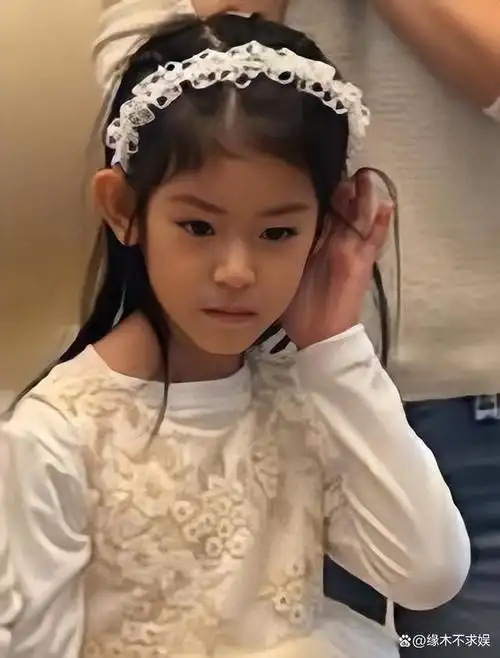 网友晒图后配文:林心如女儿很漂亮.