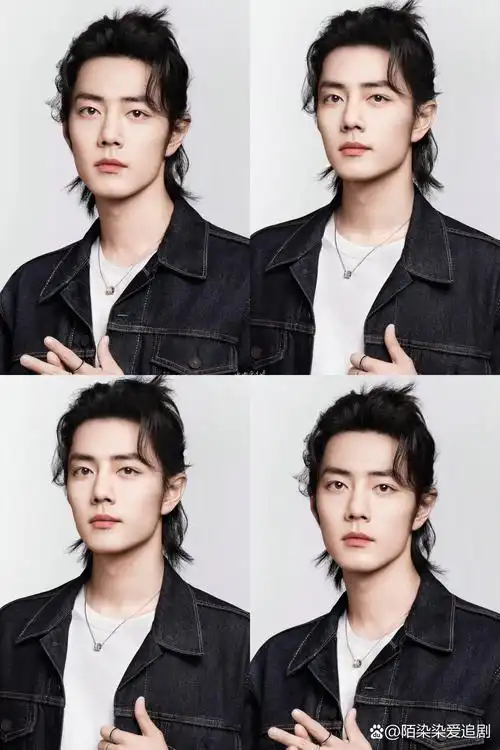 肖战高马尾造型俊朗又矜贵.