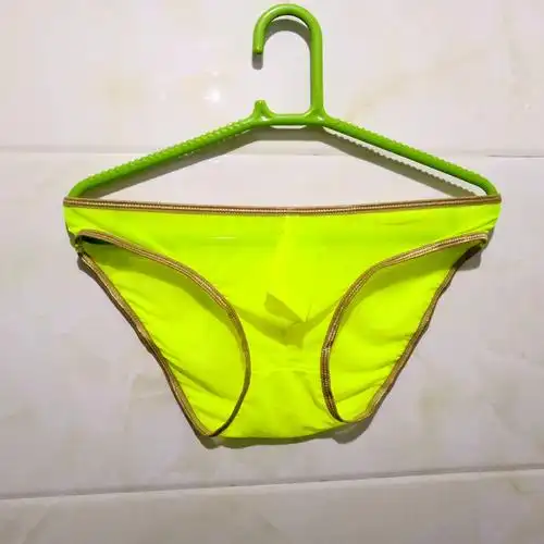 超薄男士纱三角全透明内裤性感男无痕内裤透视细腰u凸三角裤 xxl 绿色