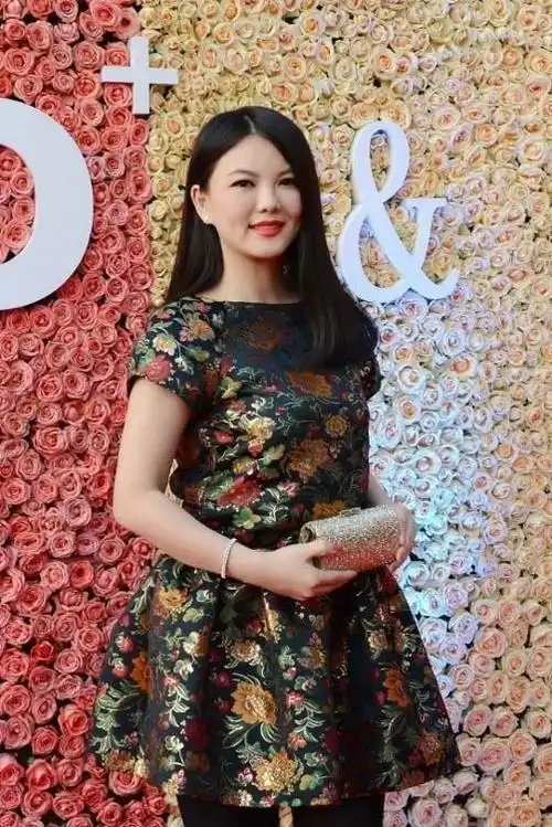 李湘胖了之后还挺贵气的穿红色看起来很华丽身上肉感十足