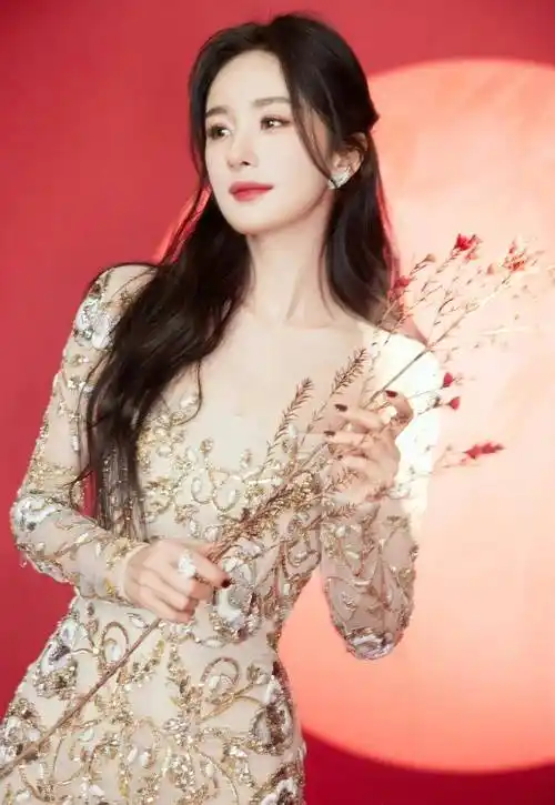 杨幂最新造型,镂空蕾丝尽显高贵,普通人穿不起,内核强大有深度_清醒