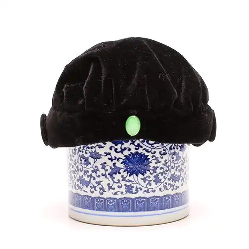 正品老字号马聚源老北京冬季中老年绒面老婆婆帽老太太地主婆帽子