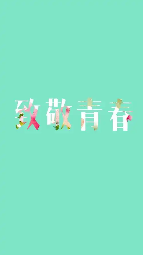 致敬青春 励志 文字壁纸 高清壁纸 /欣勾勾