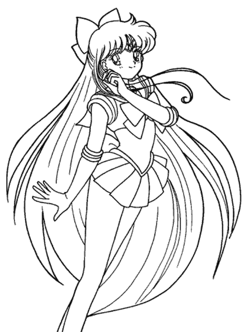 美少女简笔画图片大全