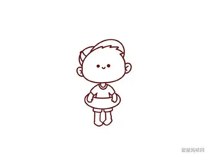 聪明的卡通简笔画