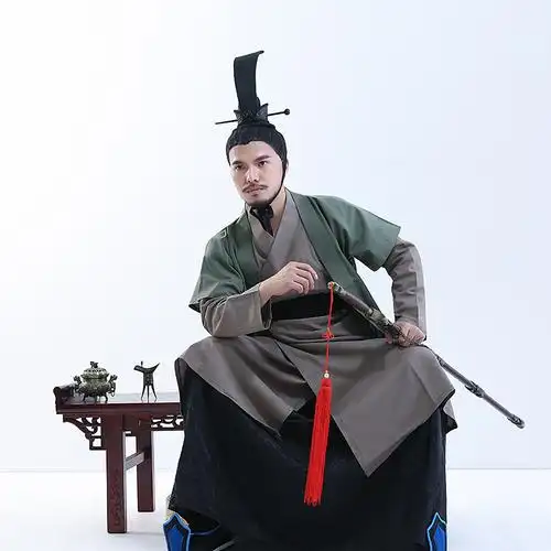 古装影视秦汉男汉棉麻武侠侠客客服书童群演民族服装