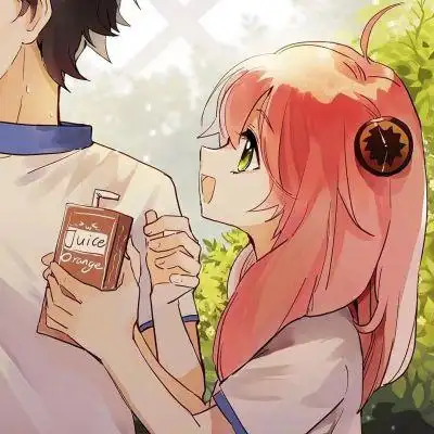 小清新甜蜜互动的动漫情侣头像图片 超宠溺超浪漫的微信动漫情头_情侣