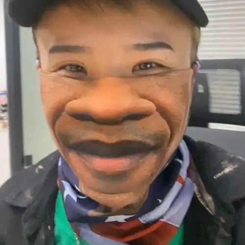 口罩搞怪沙雕面罩搞笑人脸恶搞黑人仿真真人口罩