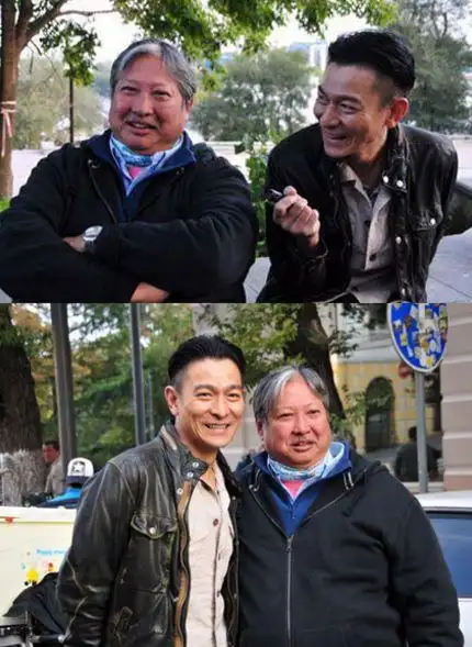 洪金宝也只有和刘德华成龙合照才那么逗比跟老婆表情都那么凶