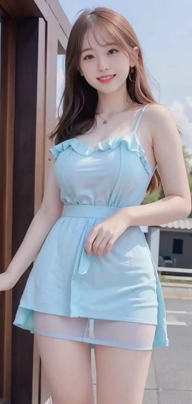 清纯甜美  连衣裙少女装 #清纯唯美##青春美少女 #青春靓 - 抖音