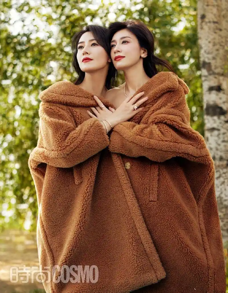 贾静雯和高圆圆合体登上时尚cosmo!一个甜美,一个温柔