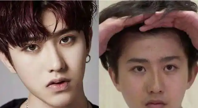 鹿晗的素颜我忍了蔡徐坤的我也忍了可张艺兴的素颜真的没法忍