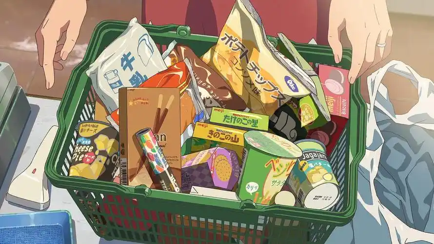 分享两张零食漫画壁纸