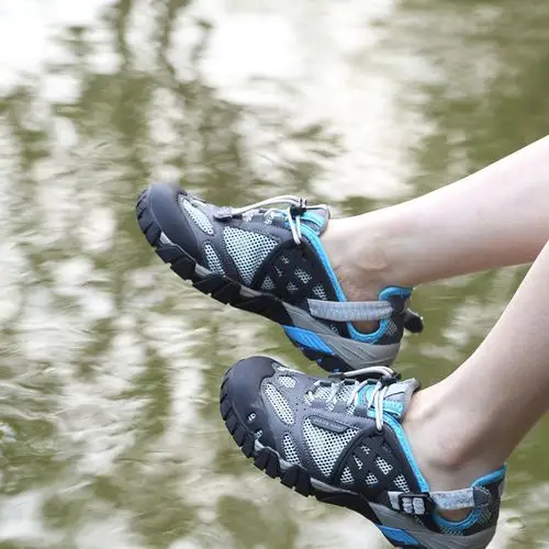 溯溪鞋 户外涉水新款男士钓鱼鞋 情侣运动户外沙滩鞋男徒步登山鞋图片