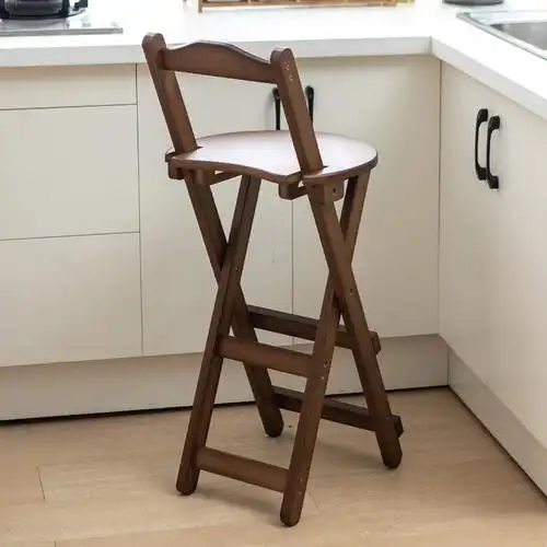 高凳子可折叠简易折叠凳凳靠背脚小板凳便携式户外马扎实木家用折