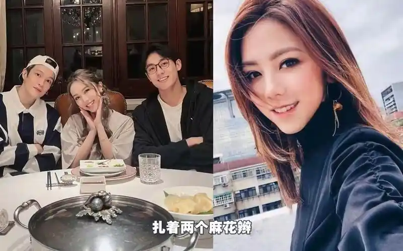 邓紫棋罕见秀恩爱,合影时脑袋倾向男友mark,托腮卖萌笑得好甜!