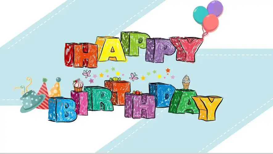 手绘创意个性大气高端生日会16素材ppt模板精选