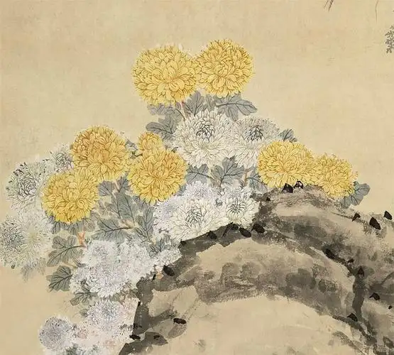 清 邹一桂 翠柏双喜图