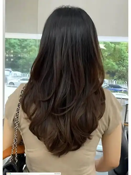 姐妹们v字高层次发型修饰脸型而且背影杀手