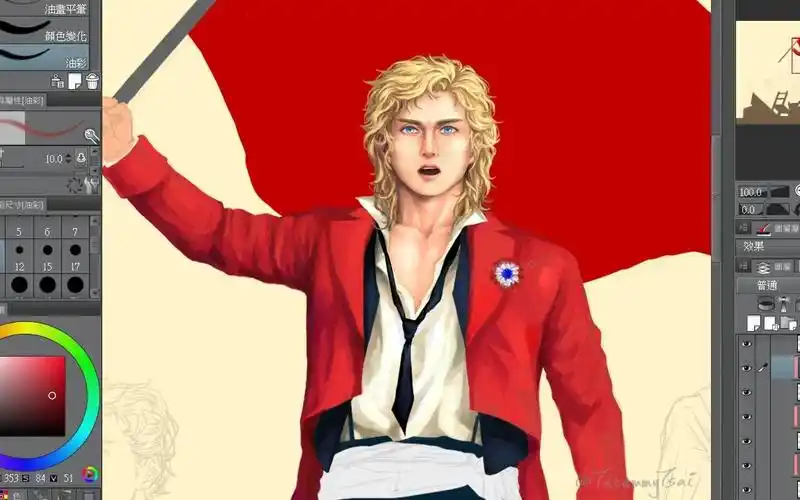 悲惨世界绘安灼拉途中测试