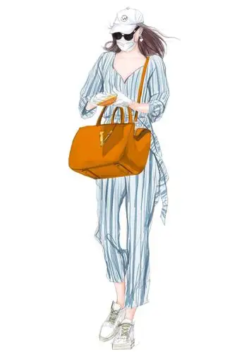 5月22日 16:47   关注   时尚穿搭插画 插画 服装手绘 穿搭 口罩出行