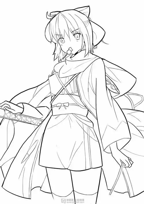 作业:动漫线稿零基础入门学习之主线与辅线的画法练习 - rh-13-015 知