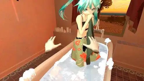 娇羞初音未来刚洗完澡 我想帮他.