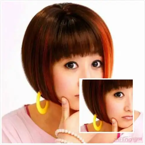 此款沙宣齐刘海波波头短发发型,不失线条的美感,让你看起来更加的