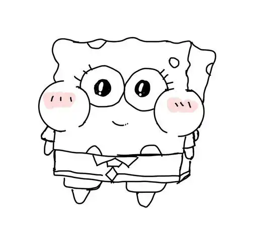 画一个海绵宝宝