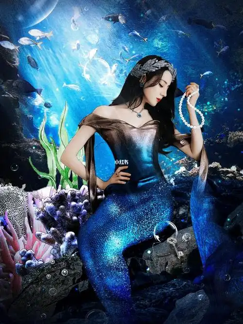 迪丽热巴的第二次美人鱼造型太好看了