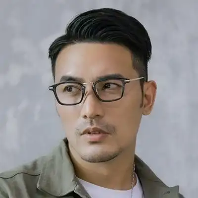 纯银眼镜男牛角眼镜架黑框超轻眼镜配近视眼镜男复古手工眼镜1106