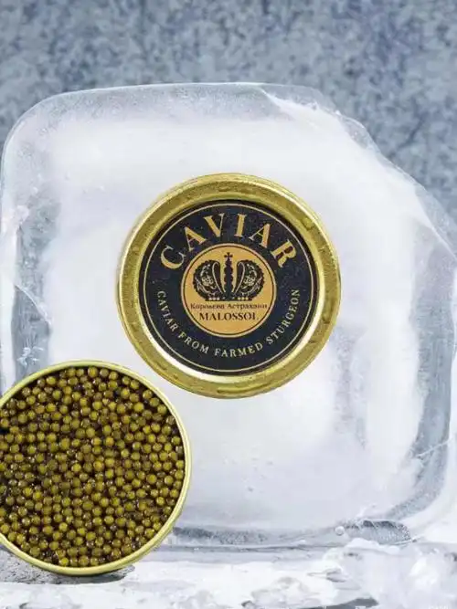 阿拉王鲟鱼子酱即食caviar深海7年鲟鱼黑鱼籽酱罐头10g寿司大颗粒