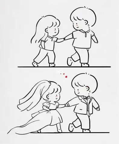 可爱或者大猪蹄吧-度小视萌死暖心漫画专辑很暖心很有爱的简笔画手绘