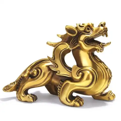 貔貅纯铜摆件护宅不利一对店铺开业客厅家居饰品摆件