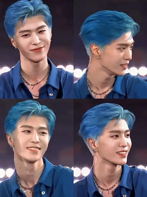 范丞丞蓝发太好看了吧