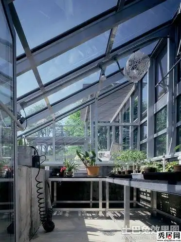 6款钢结构阁楼顶层玻璃房装修效果图 自己搭建的露台休闲花园阳光房