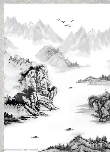 关键词:水墨山水 水墨 山水 水墨画 国画 丹青 风景 psd分层素材 源