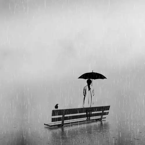 寂静无边一组精美的伤感黑白唯美意境图片