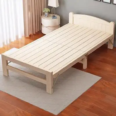 12米单层儿童木头板护实木宿舍木制隐藏小型1米折叠床