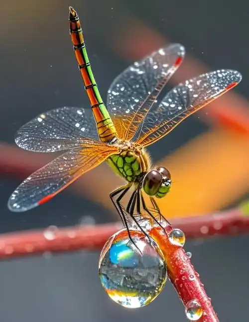 🌈惊艳!这张蜻蜓照片美得让人窒息!