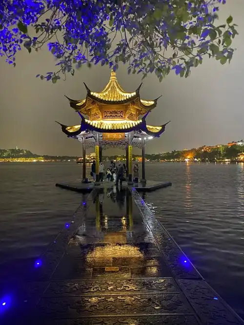 杭州西湖夜景打卡